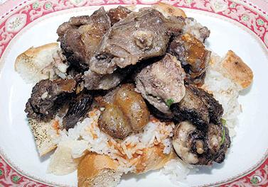 الفتة باللحم