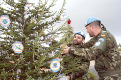 شجرة ميلاد الكتيبة الإسبانية في سهل بلاط امس