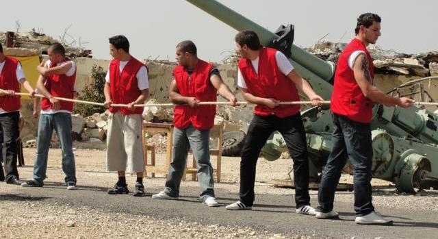 لاعبون من بلدة قانا