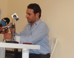 منسّق الجمعية في المنطقة لأستاذ فرح الشوفي يلقي كلمته