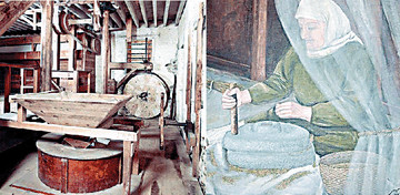 الطاحونة... من طحن الحبوب على الحجر الى الاستفادة من قوة المياه والطاقة البشرية