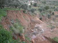 الانهيار في الحيّ الشرقي لقرية عين تنتا - حاصبيا