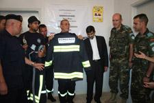 رئيس بلدية الخيام خلال تسلمه بذّات ضد الحرائق