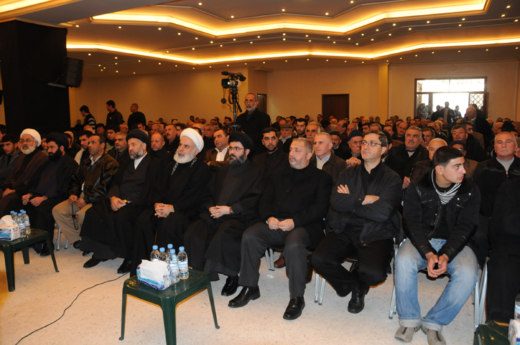 الحضور في تأبين ابو جعفر في جبشيت-تصويرسامروهبي