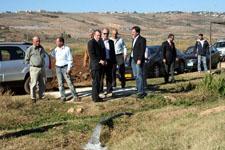 ممثل السفير الايطالي خلال جولته في مرجعيون