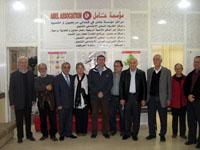 الوفد الاسباني في مركز <عامل> مع د· مهنا