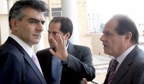 سجعان قزي وسامي الجميل وسليم الصايغ