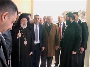المطران إلياس كفوري وكركي في حفل إطلاق المكننة