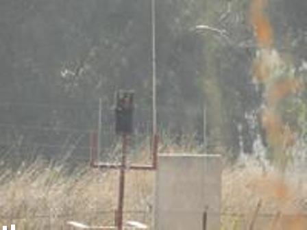 جهاز الإنذار الاسرائيلي بعد تركيبه في العباسية