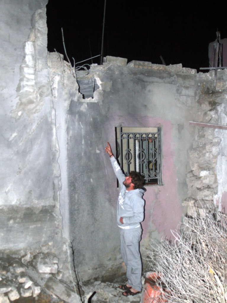 مكان سقوط الصاروخ