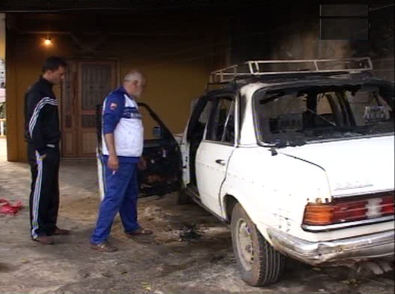 إحراق سيارة المواطن محمد حسن حاوي (1956) في بلدة كفركلا الحدودية