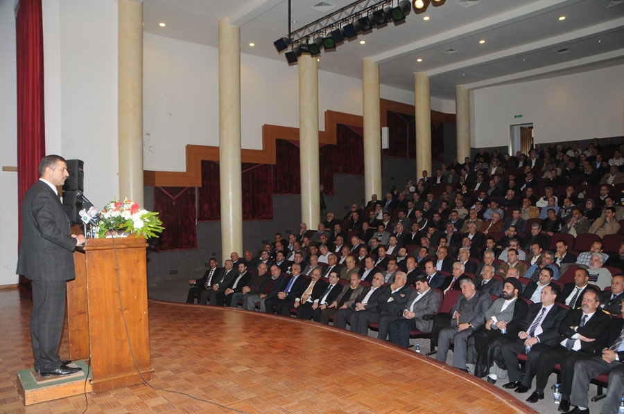 النائب حسن قبيسي يلقي كلمته