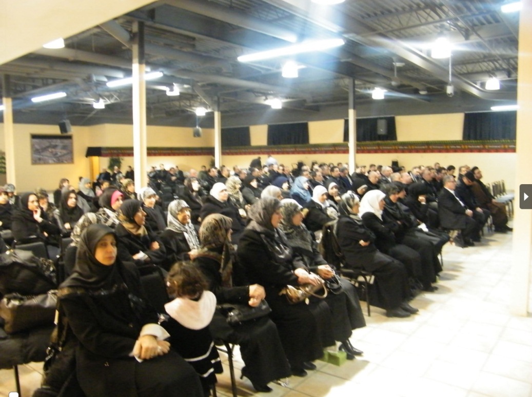 الجالية في كندا تحيي ذكرى أربعين الفقيدة الحاجة زينب علي ضاوي (ام عصام عطوي)