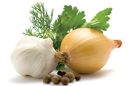  البصل والثوم: تأثيرات إيجابية على مركباتهما الكبريتية عند طهيهما
