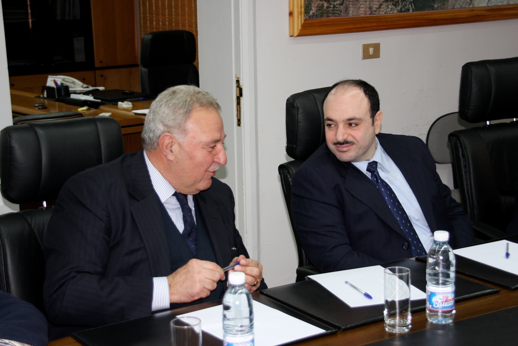 المهندس نواف الدبوس، الممثل المقيم للصندوق الكويتي ورئيس إتحاد بلديات المتن الأعلى السيد كريم سركيس