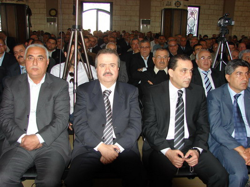 لاحتفال التأبيني الذي أقامه الحزب التقدمي الاشتراكي وأهالي بلدة كفرتبنيت  في ذكرى أسبوع  على وفاة الحاج علي شفيق الاخرس