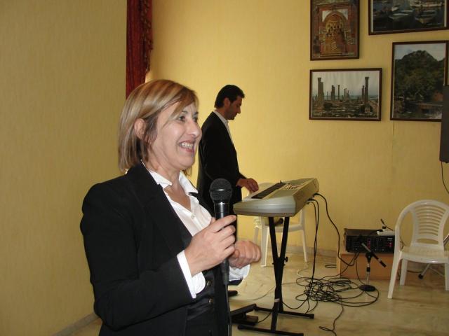 السيدة صباح أبو  عباس، رئيسة جمعية  سيدات الخيام للتنمية