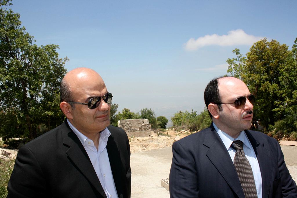المهندس نواف الدبوس ورئيس اتحاد بلديات قضاء بشري إيلي مخلوف