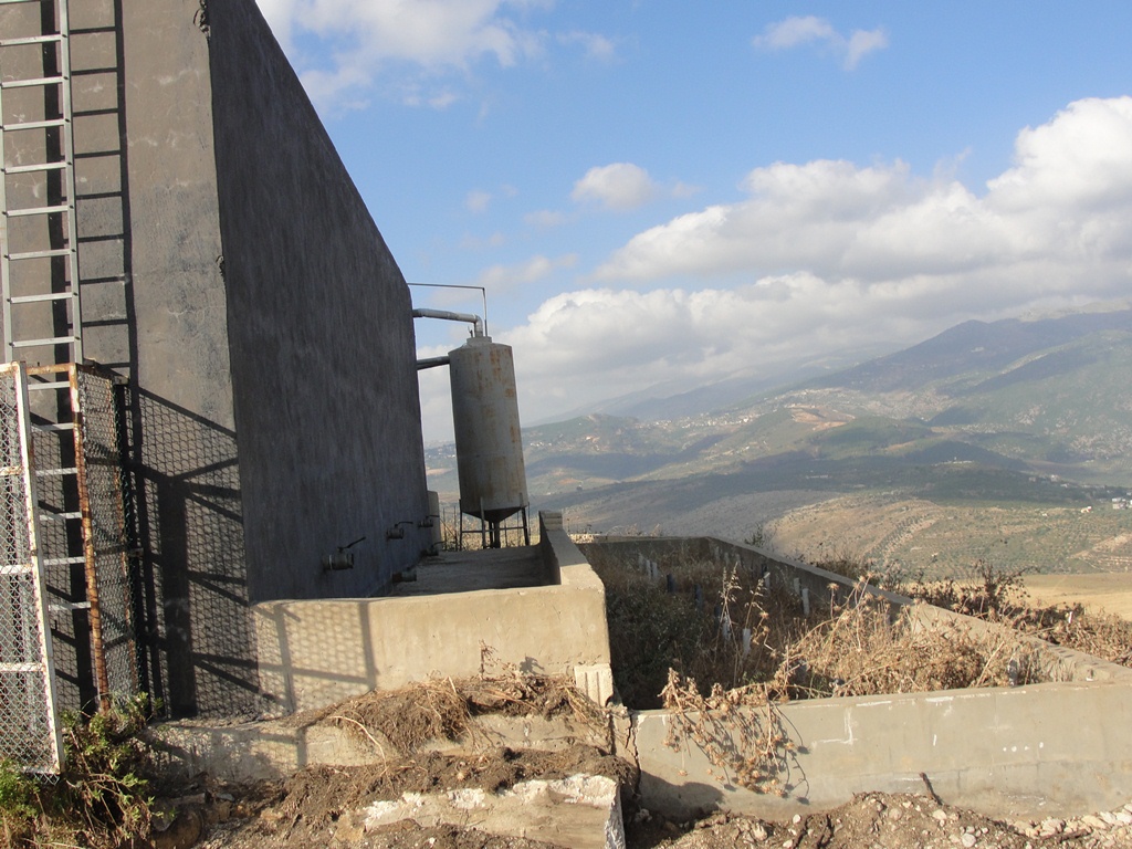 حيث يجري تجميع البقايا الصلبة التي تتراكم بعد معالجة الصرف