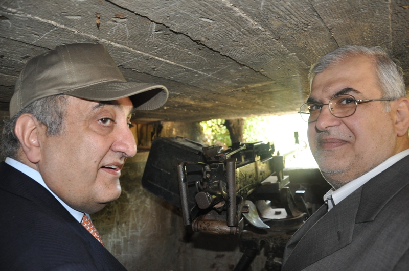 الوزير فادي عبود والنائب رعد في معلم مليتا