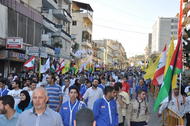 الحشود في يوم القدس النبطية