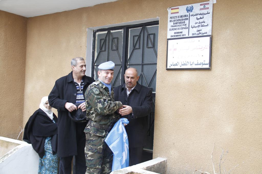 معدات طبيِّة لمستوصف بلدة دبين مقدّمة من الكتيبة الاسبانية