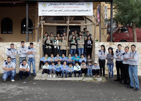  فوج شويا في جمعية الكشاف الديمقراطي يقيم سوقاً شعبياً بمناسبة عيد الأ ضحى