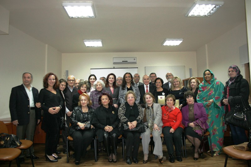 حفل تكريم السيده نهلة حيدر والسيده جمال غبريل والسيده ماجده -اوكسفام 14-12-2012 في مؤسسة عامل