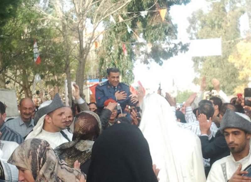 بلدة بليدا تستقبل إبنها العميد خليل إبراهيم بالاهازيج ونثر الارز