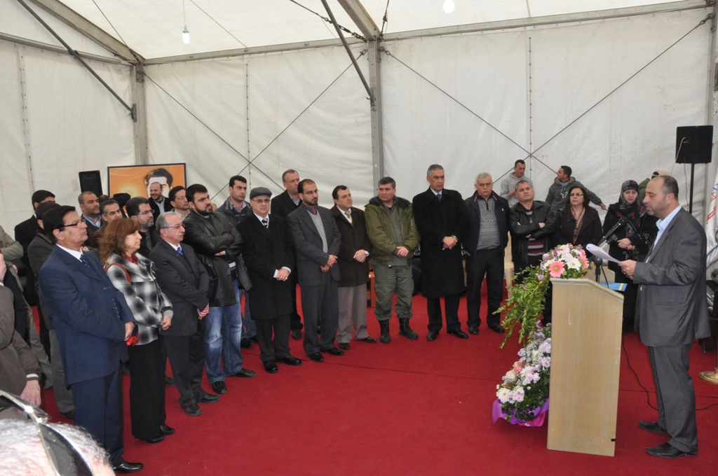 المهندس علي زلزلة مدير عام جمعية المركز الاسلامي للتوجيه والتعليم العالي متحدثاً