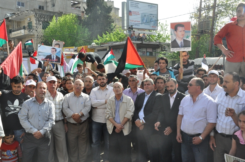 مسيرة للبعث في النبطية نصرة لسوريا