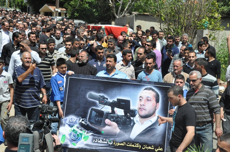 من تشييع علي شعبان