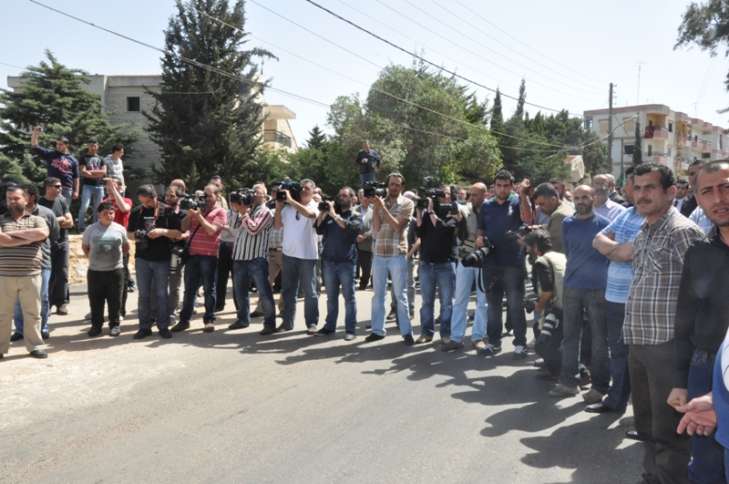 اعلامييون بالاستقبال