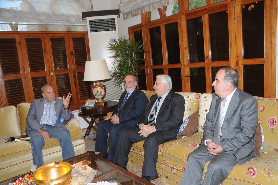 رئيس مجلس النواب الأستاذ نبيه بري ووفد االحزب السوري القومي الإجتماعي ،برئاسة النائب اسعد حردان، في المصيلح