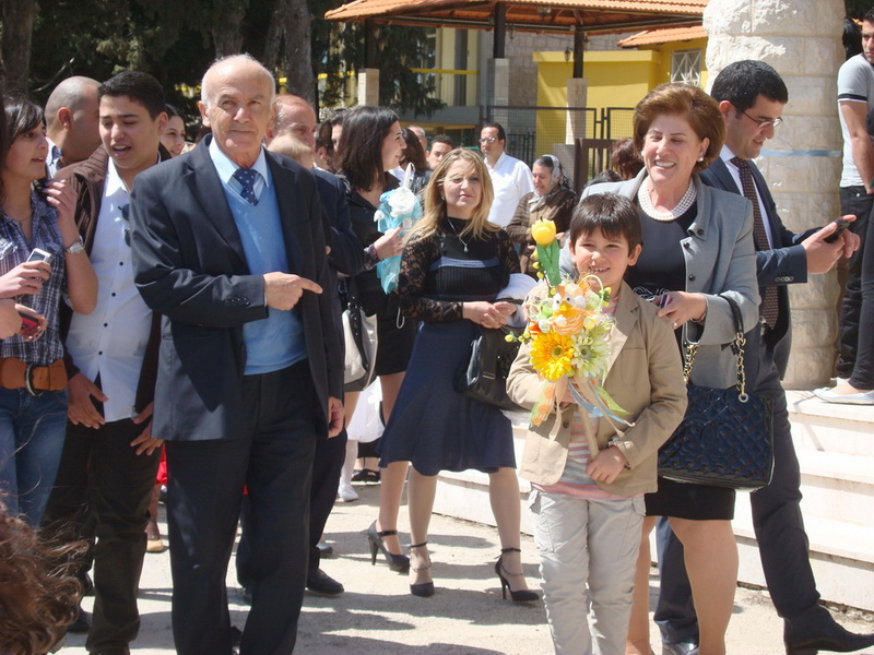 من زياح الشعانين في كنيسة سيدة الخلاص المارونية