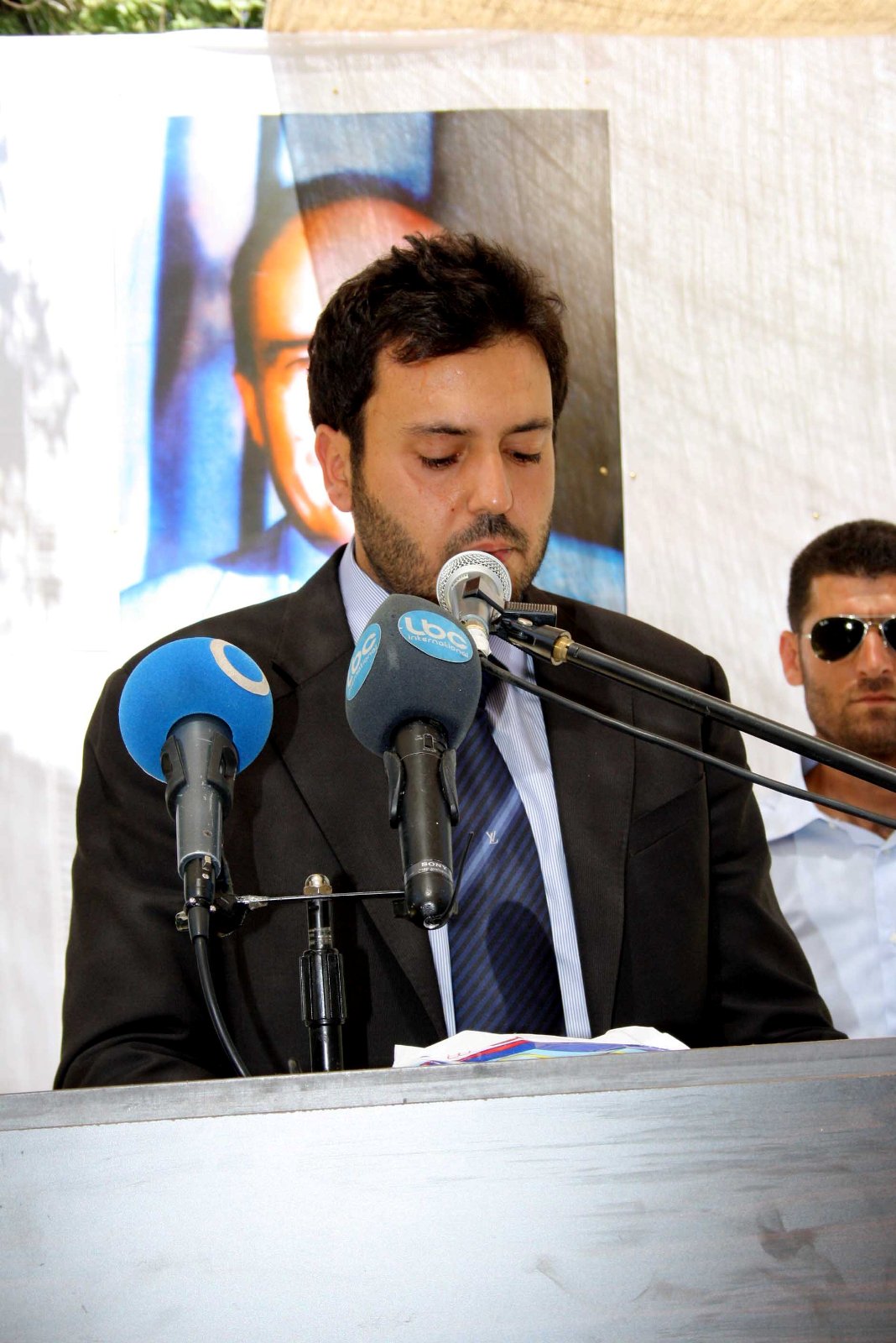 الرئيس علي رمضان في تأبين والده الراحل