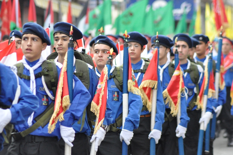 كشافة الامام المهدي تحيي يوم القدس العالمي في النبطية‎