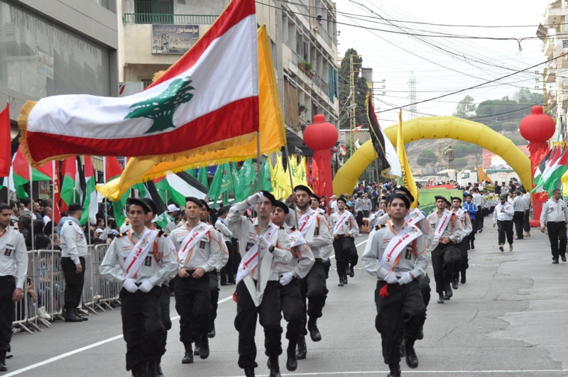 كشافة الامام المهدي تحيي يوم القدس العالمي في النبطية‎
