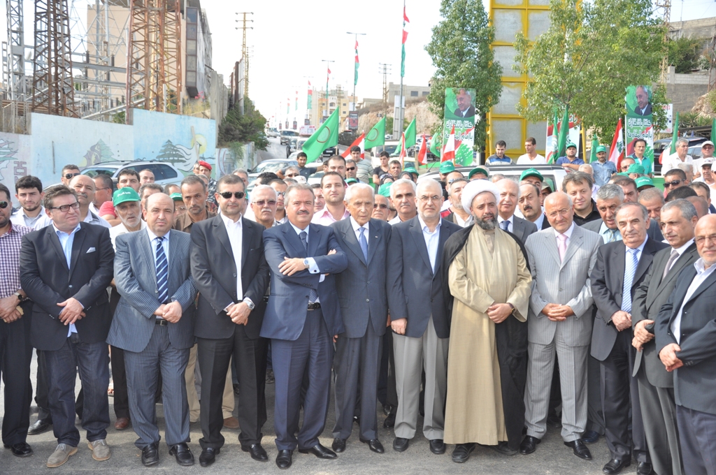 وضع حجر الاساس لاوتوستراد النبطية – مرجعيون باحتفال في كفررمان