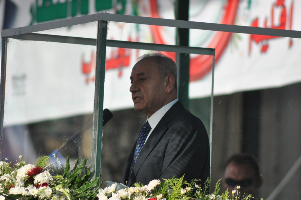 الرئيس بري متحدثاً