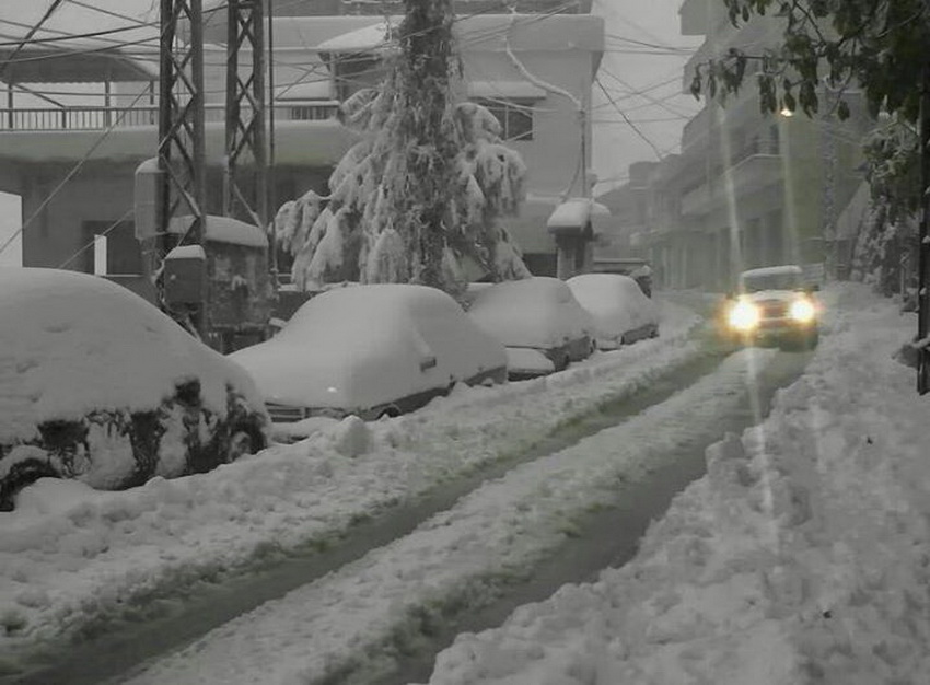 الثلوج غمرت بلدة شبعا