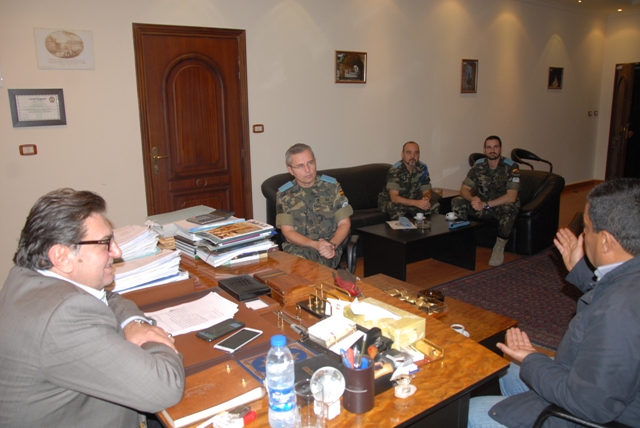 محافظ  النبطية  القاضي محمود المولى يستقبل قائد القطاع الشرقي في اليونيفل