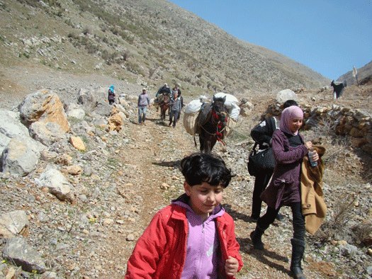 نازحون باتجاه بلدة شبعا