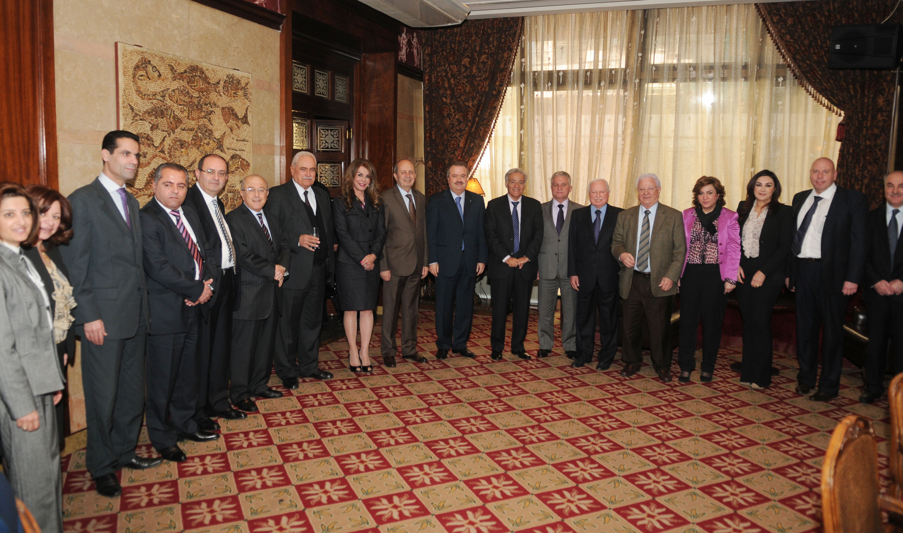 حفل الغداء التكريمي للقاضي عوني رمضان رئيس ديوان المحاسبة