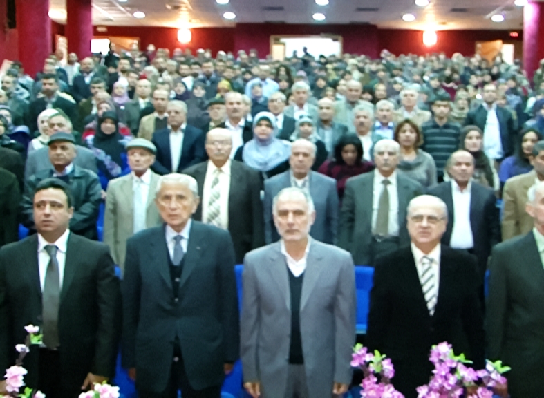 المهرجان التكريمي الذي نظمه تجمع المعلمين في لبنان بمناسبة عيد المعلم  في قاعة ثانوية حسن كامل الصباح في مدينة النبطية