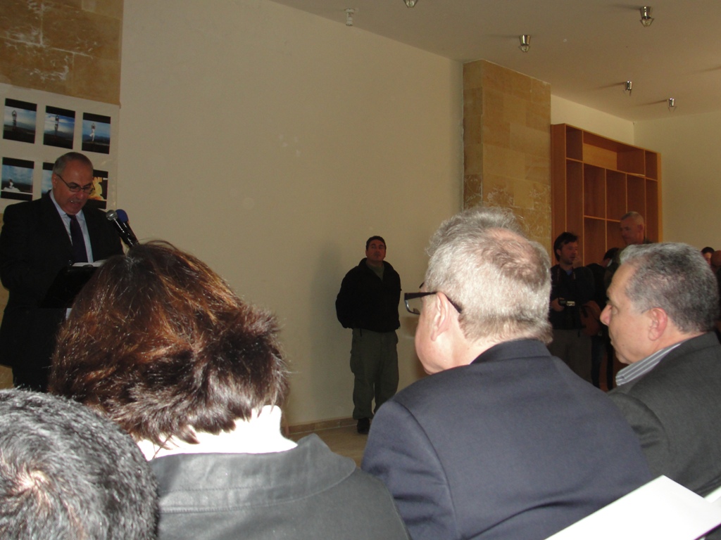 جورج رحال، رئيس بلدية إبل السقي يلقي كلمته الترحيبية