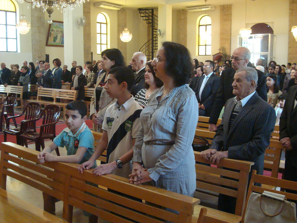 قداس احد الشعانين في كاتدرائية القديس بطرس في مرجعيون