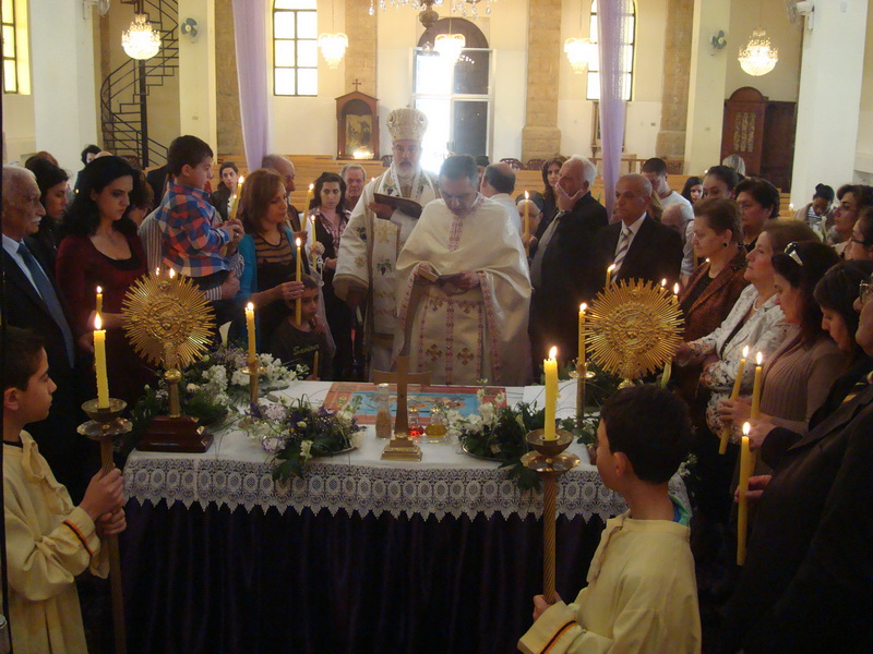 المطران حداد متراسا قداس اثنين الفصح