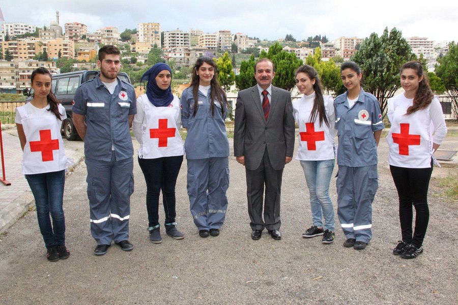 تكريم متطوعي الصليب الاحمر اللبناني في النبطية