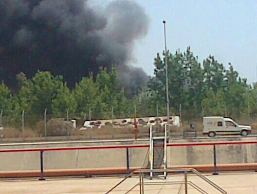 حرائق في خزانات النفط في مرتفعات الزهراني